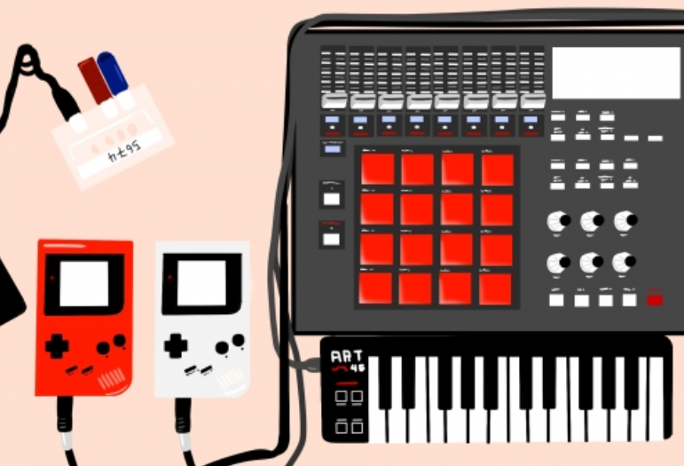 Spielkonsolen und Musikinstrumente zur adaptiven Spielmusik